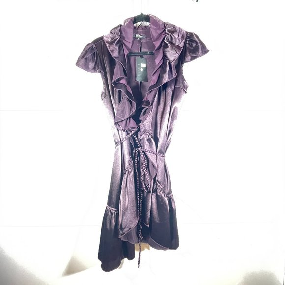 Lucy Paris | Dresses | Nwt Lucy Paris Ruffley Wrap With Braided Belt ...